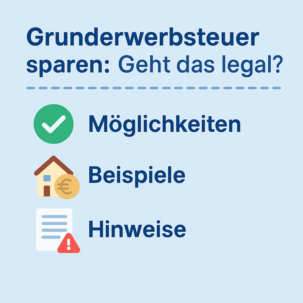 🏛️ Grunderwerbsteuer sparen: Geht das legal?