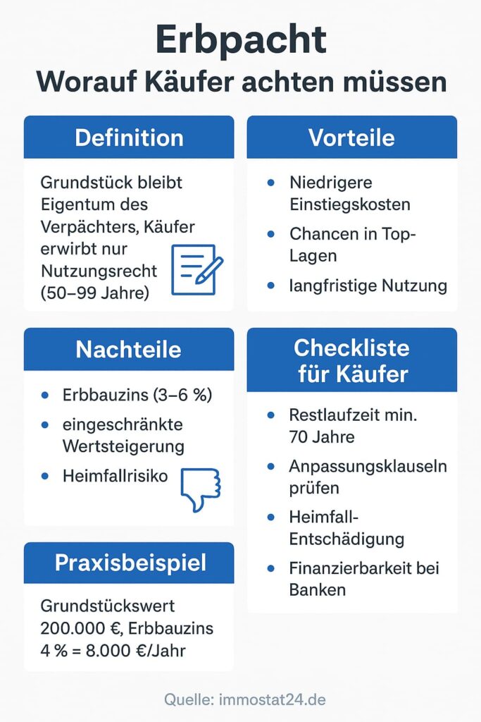 Erbpacht: Worauf Käufer achten müssen