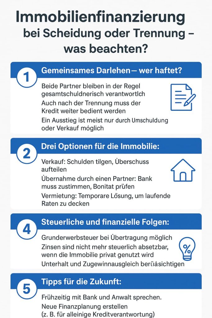 mmobilienfinanzierung bei Scheidung oder Trennung – was beachten?