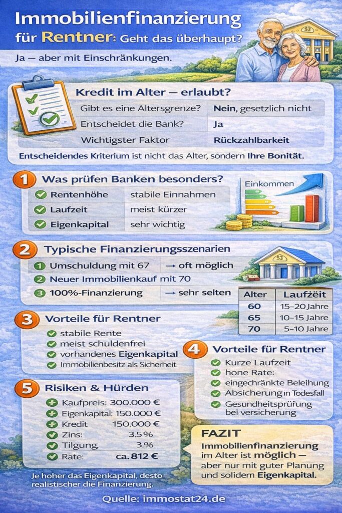 Immobilienfinanzierung für Rentner: Geht das überhaupt?