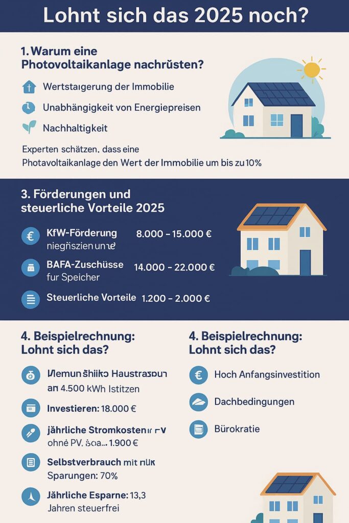 Photovoltaikanlage nachrüsten: Lohnt sich das 2025 noch?
