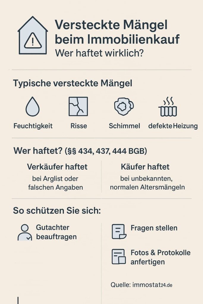 🏠Versteckte Mängel beim Immobilienkauf – wer haftet wirklich?
