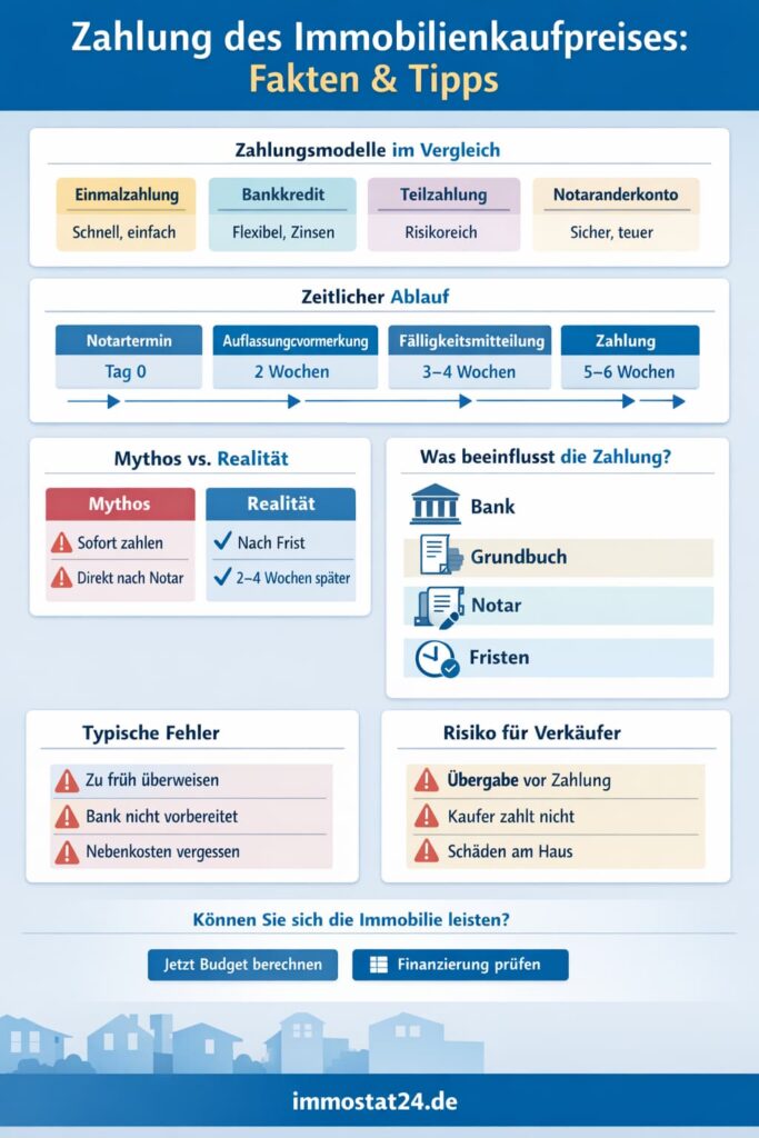Zahlung des Immobilienkaufpreises: Fakten und Tipps
