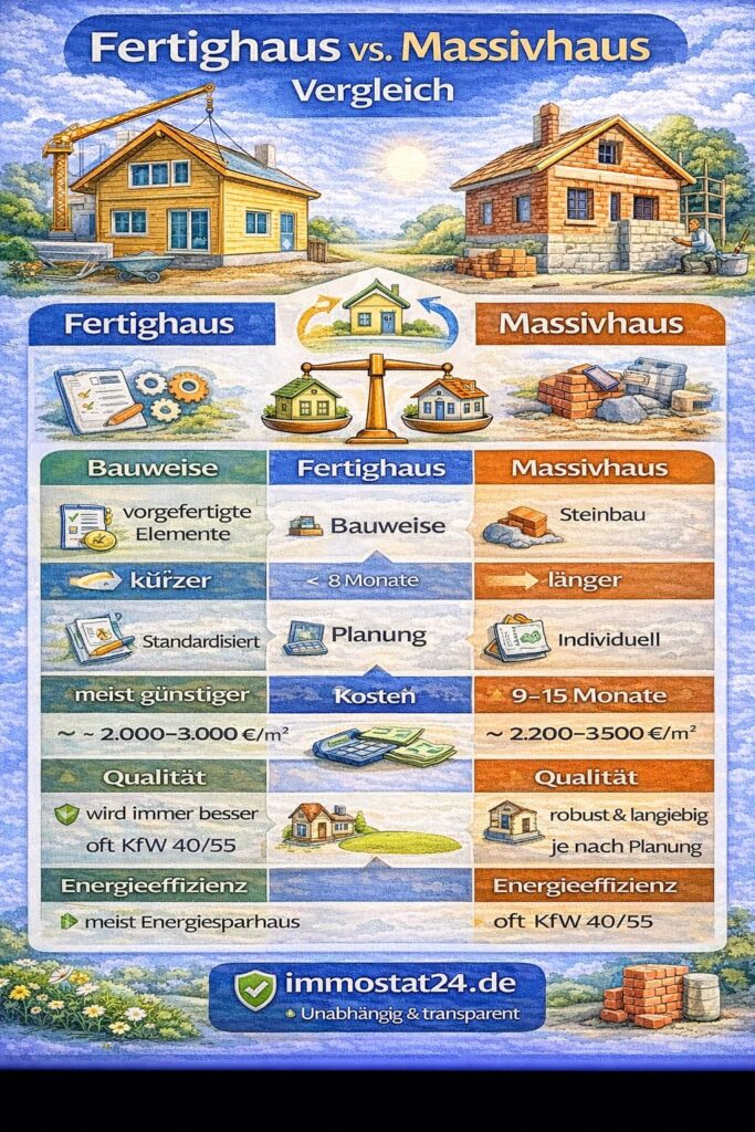 Fertighaus oder Massivhaus – was ist besser?