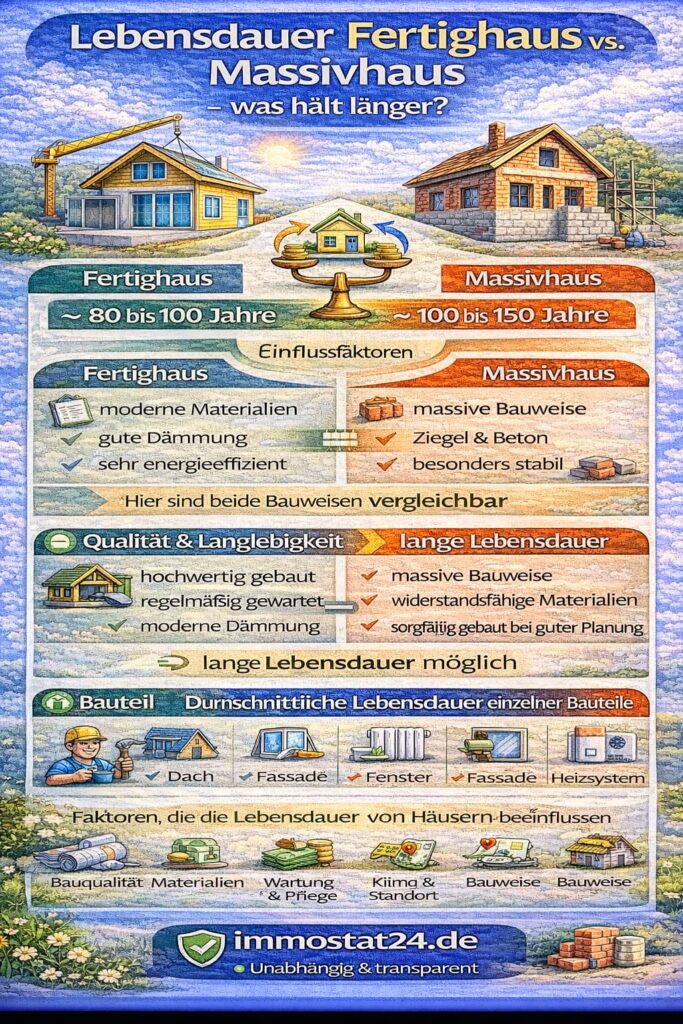 Fertighaus vs. Massivhaus Lebensdauer – was hält länger?