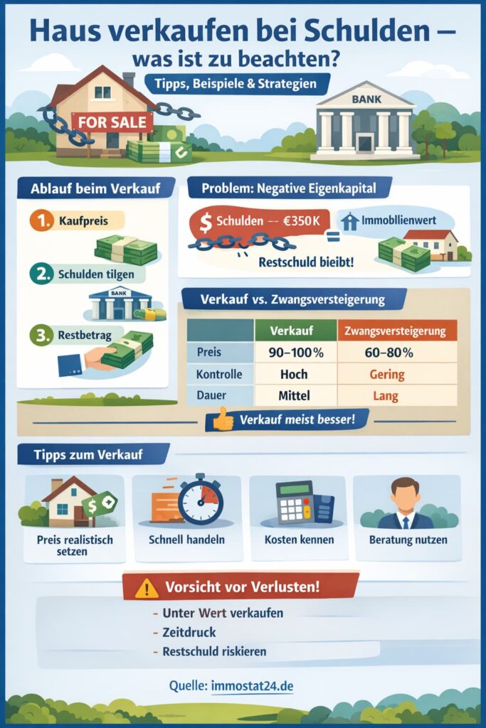Haus verkaufen bei Schulden – was ist zu beachten?