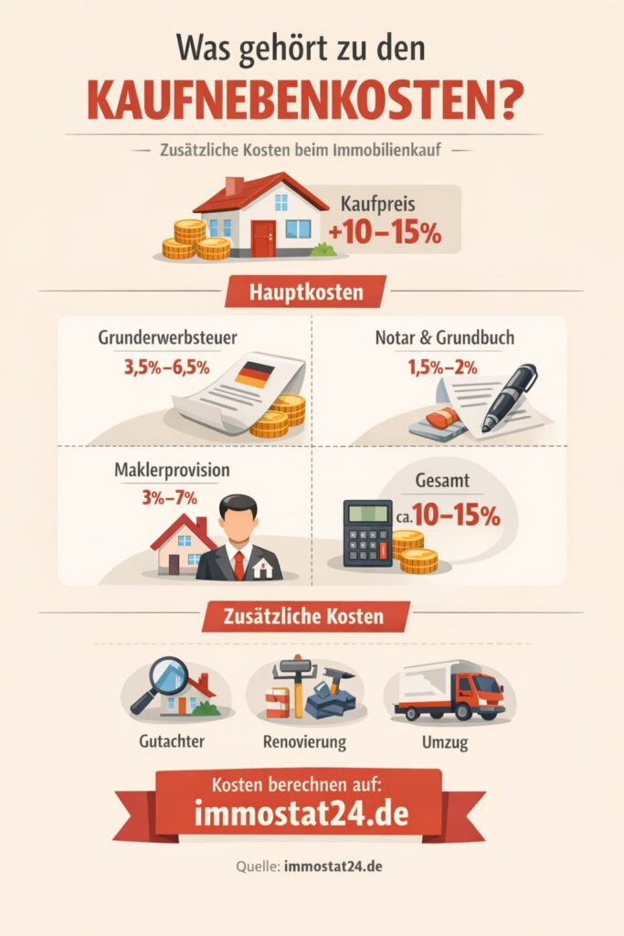 Was gehört zu den Kaufnebenkosten? Einfach erklärt