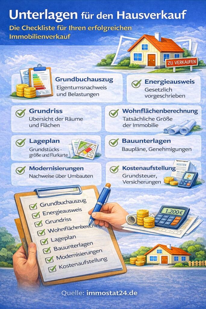 Welche Unterlagen braucht man für den Hausverkauf?