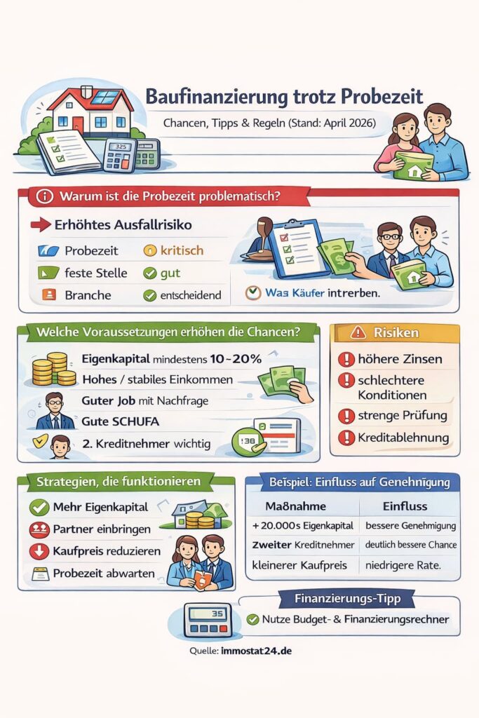 Baufinanzierung trotz Probezeit: Chancen, Tipps & Voraussetzungen