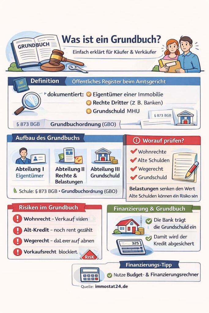 Was ist ein Grundbuch? Einfach erklärt für Käufer und Verkäufer